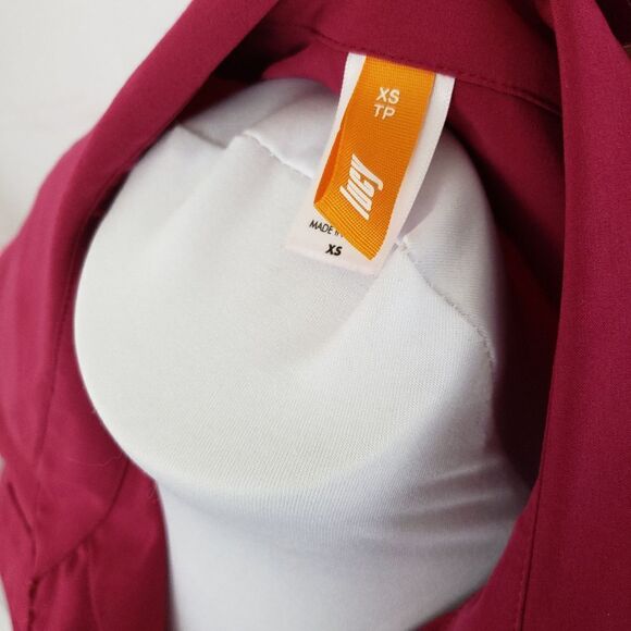 3/$25 Lucy XS button up soft raspberry magenta - Picture 7 of 7